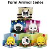 Creative Animal Building Blocks Cute Panda Koala Tiger Rabbit Chicken Model Bricks Children's DIY Toy Birthday Gift