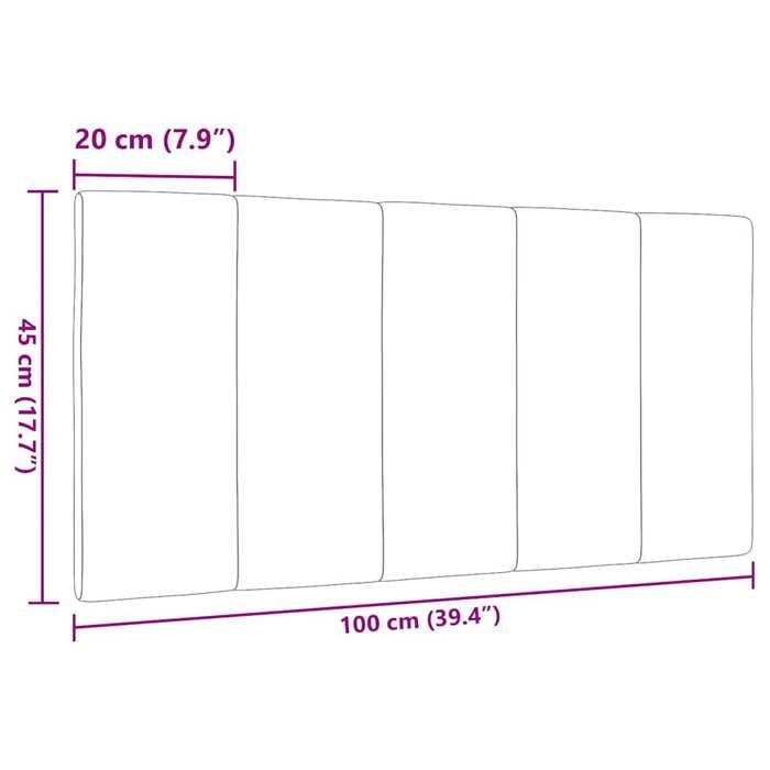 VidaXL Headboard Cushion Cream 100 Cm Fabric 4019154