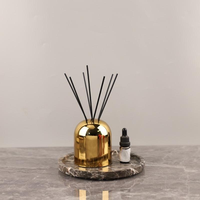 Легкая роскошь золото металл ароматерапевтическая бутылка пустая бутылка гостиная гардеробная умывальник аромадиффузор бутылка