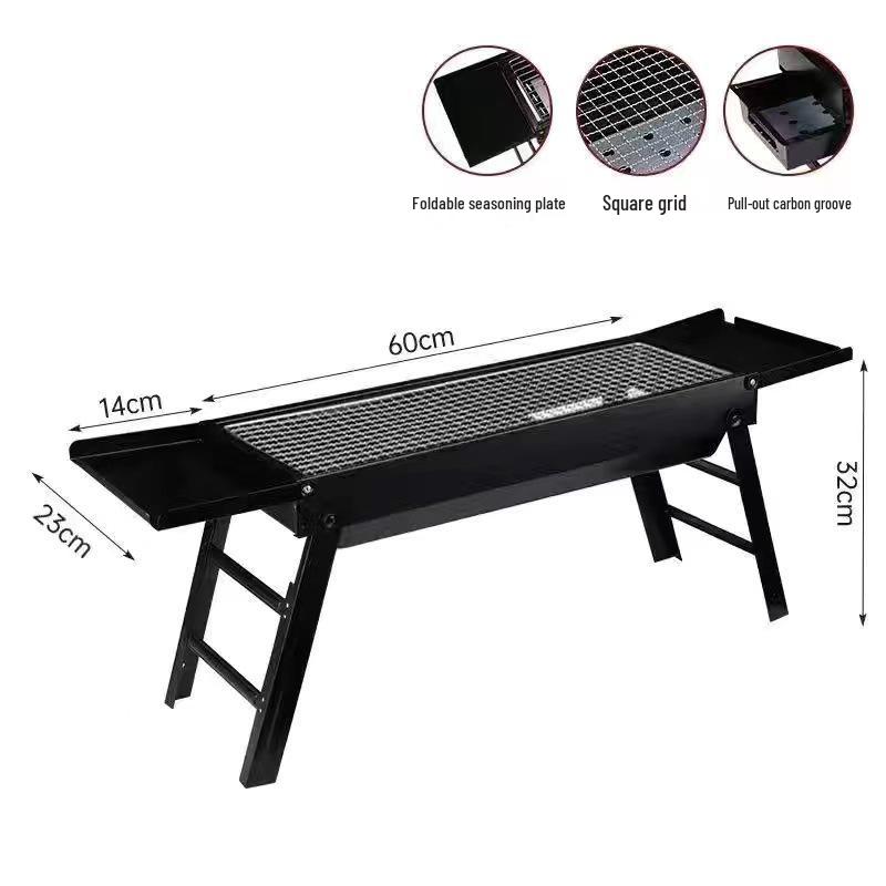 Портативная складная печь-барбекю для кемпинга и пикников