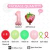 49pcs Strawberry Balloon Aluminum Foil Balloon Set with Colorful Latex Balloons for Birthday Party and Anniversary Decorations