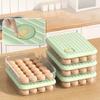 24 Grid Egg Tray Egg Storage Box With Lid Kitchen Refrigerator Egg Box Egg Drop Rack Egg Storage Box Fridge Egg Organizer Tools