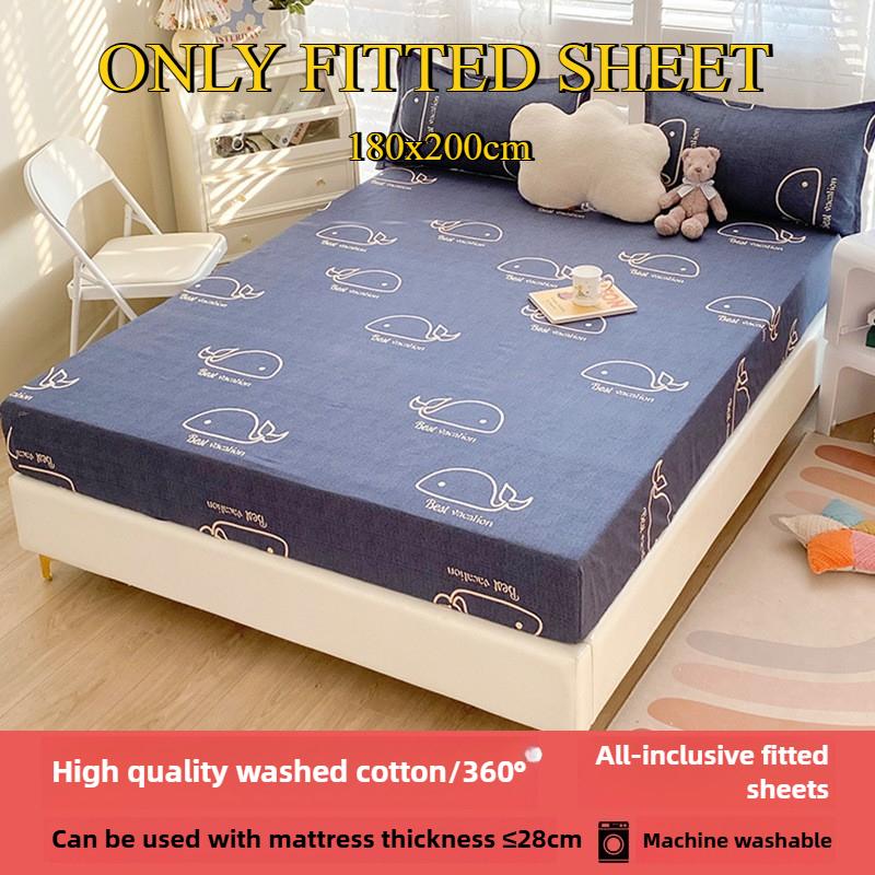 Простыня на резинке Не линяющая Не скатывающаяся Цельная простыня Нескользящая Разные размеры Постельное белье Покрывало-протектор