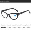 Очки для чтения Classcial Cat Eyes Прозрачные линзы Очки для пресбиопии Очки + 1,0 + 2,0 + 3,0 + 4,0 унисекс