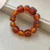Acrylic Irregular Square Round Beaded Bracelets for Women Colorful Geometry Resin Bangles Simple Hand Jewelry Accessories