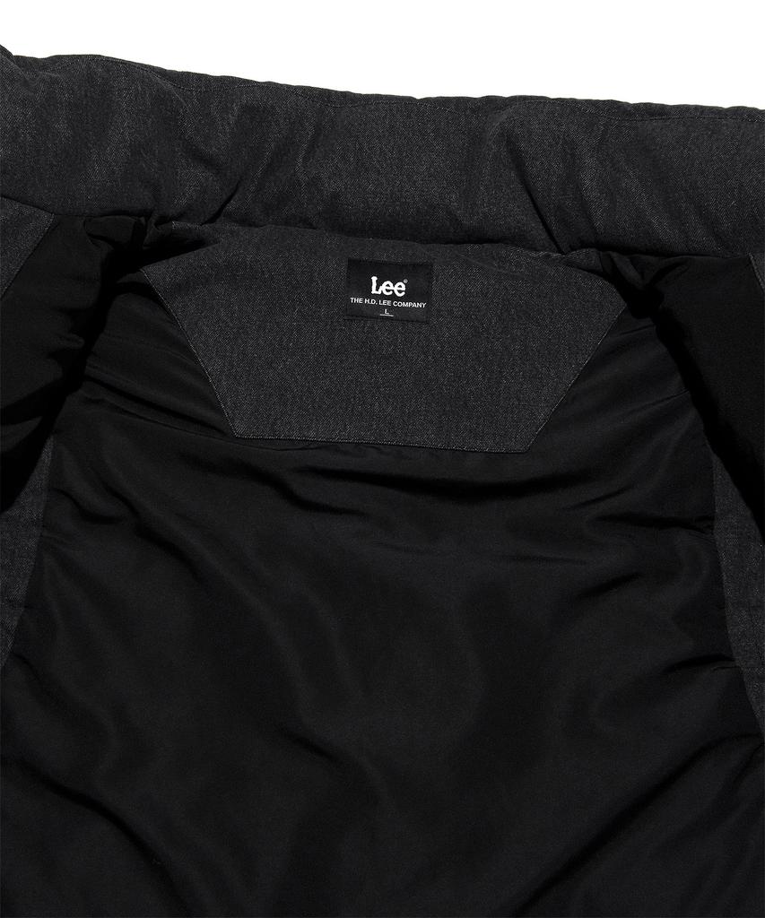 Стеганый жилет Lee из стираного денима, черный