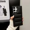 For Samsung Galaxy S24 Ultra Case Puffer Jacket Leather+TPU Soft Touch Phone Cover