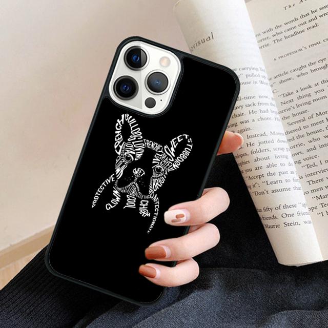 Чехол для телефона Французский бульдог Для iPhone 17 Air 16 15 14 plus 11 12 13 pro max чехол Оболочка Fundas