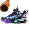 Кроссовки для мальчиков весна/осень/зима Баскетбольные кроссовки Легкие спортивные модные кроссовки для девочек с вращающимися кнопками