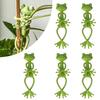 13cm Frog Shaped Reusable Cable Wire Tie Cute Decorative Twist Bendable Garden Plant Support Adjustable Flexible Clip for Stem