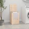 VidaXL Laundry Box 44x44x66 Cm Solid Pine Wood 823564