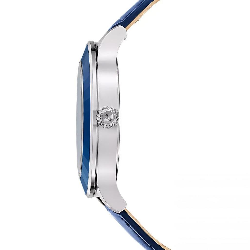 Swarovski 5516305 Octea Lux Moon Crystal Blue Dial Blue Leather Remesh Watch для женщин -