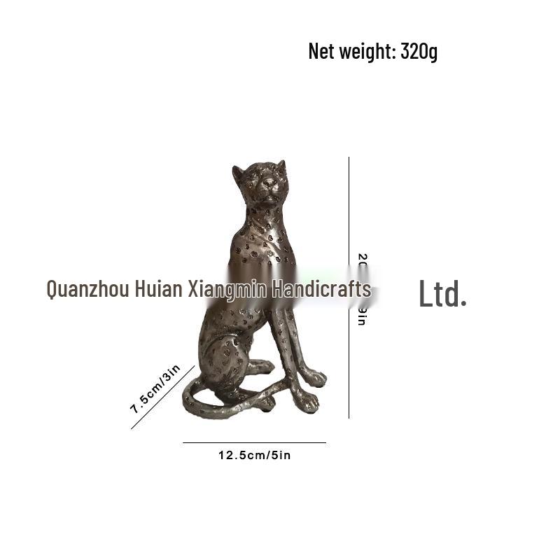 Leopard Resin Ornament for Home or Office Decor - Hot Seller