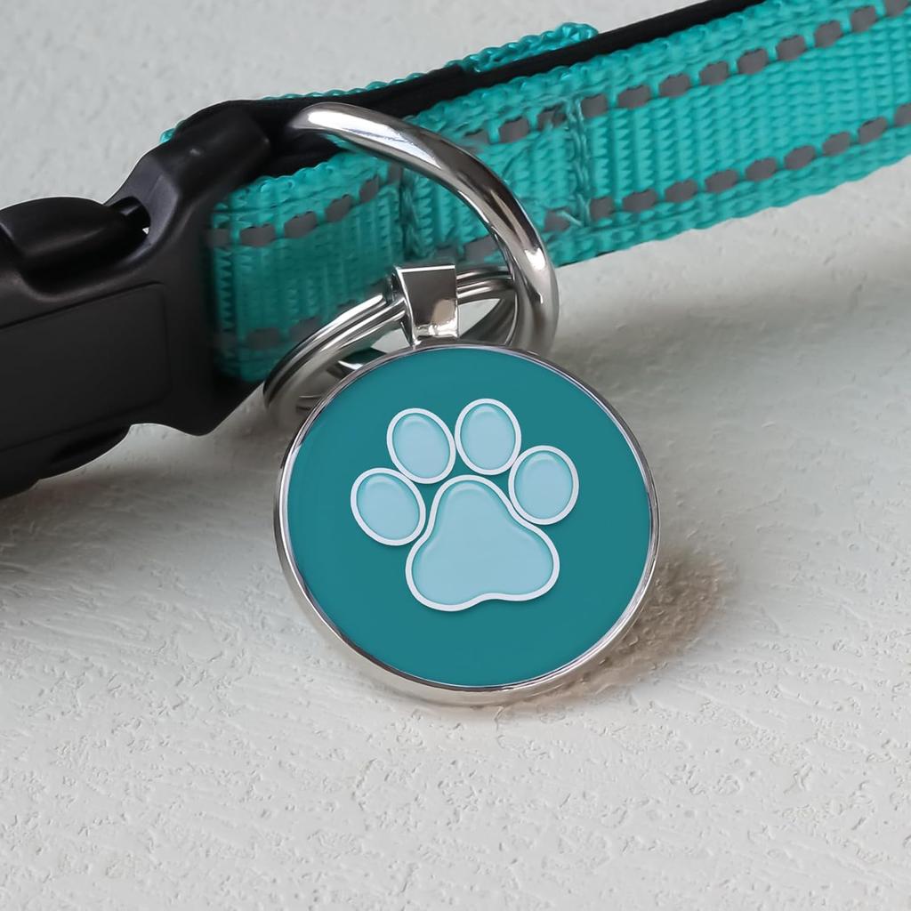 MYLUCKYTAG QR Code Pet ID | Personalized Dog & Cat Collar Tag | Online Profile with tant Scanned Location Alert Email
