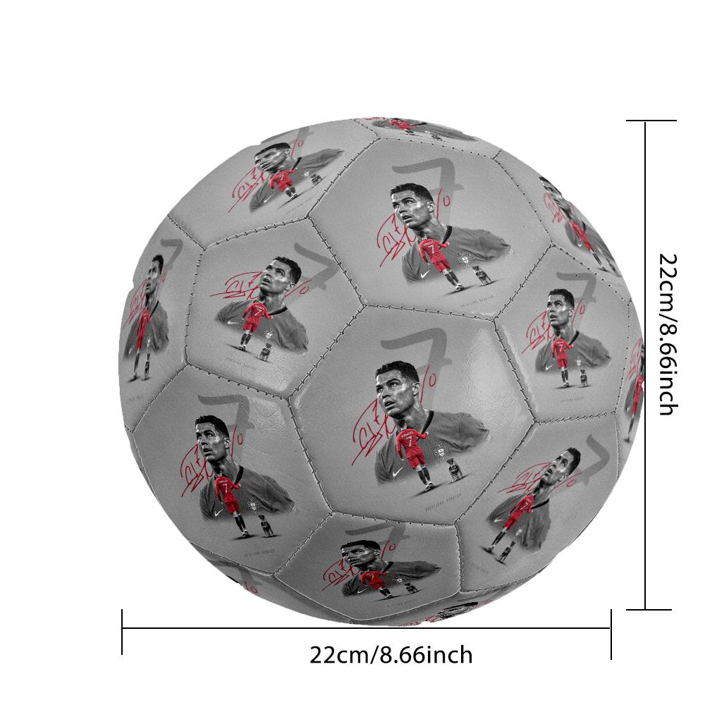 Cristiano Ronaldo29 Size 5 Soccer Ball Machine-Stitched Indoor/Outdoor Universal Football for Football Accessories