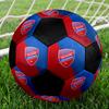 Raków Częstochowa Indoor Soccer Ball Colorful All Ages Size 5 Machine Stitched PVC Competition Ready Durable High-Bounce
