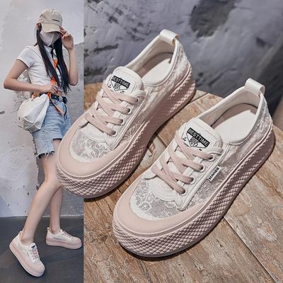 Неполные размеры рыбацкие туфли женские осенние новые женские туфли универсальная обувь дышащие сетчатые туфли печенье повседневные одинарные туфли