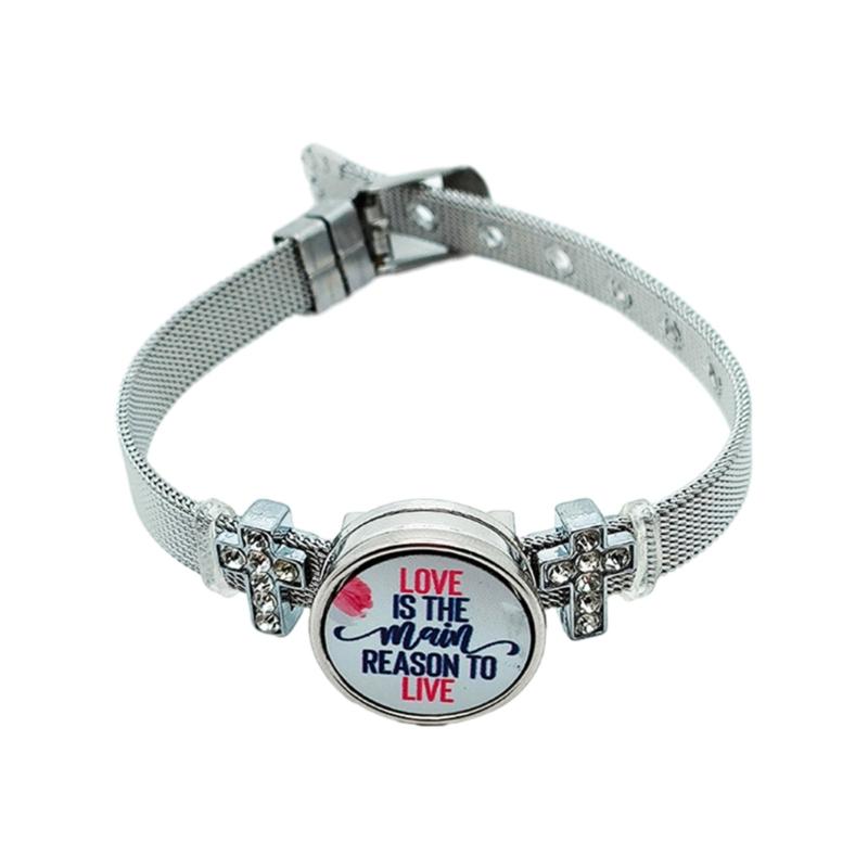 Сублимационные круглые подставки для браслетов Заготовки для основы браслетов Термотрансферная заготовка для браслета Нержавеющая сталь Персонализированный браслет