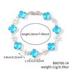 Classic and Fashionable Women's Brass Bracelets Luxury Zircon Four-leaf Clover Copper Jewelry