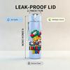 1PC Stacked Gift Box Birthday Print 750ml Color Plastic Sports Water Bottle Leakproof Flip Straw Lid Suitable for Sports Office Home Use