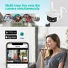 4K 8MP Панорамная Wi-Fi камера с двумя объективами, широкий угол обзора 180°, AI, обнаружение человека, 4MP ICSEE, IP-камера наблюдения, уличная водонепроницаемая