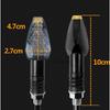 Мотоциклетные указатели поворота Универсальный светодиодный мигающий свет 12 В Янтарный мигающий свет Мигалки Мотоциклетные индикаторы