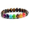 7 Chakra Bracelet Certified Natural Stones Reiki Healing Meditation and Protection For Men and Women