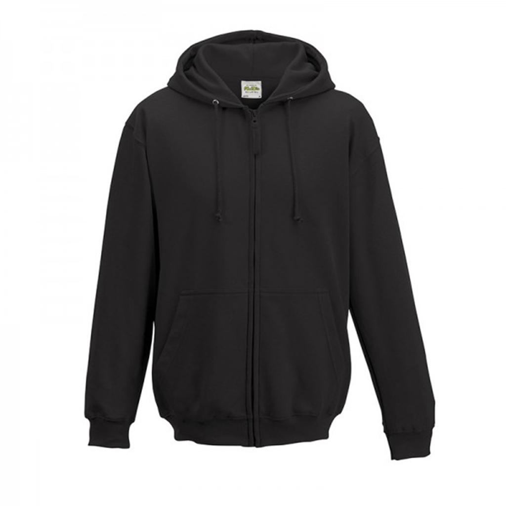 Awdis Plain Mens Hooded Full Zip Hoodie / Zoodie