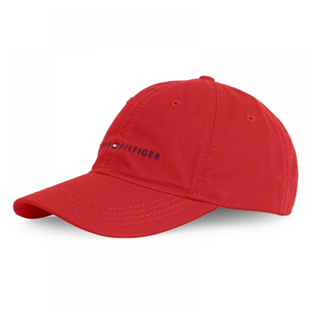 Tommy Hilfiger Кепка с логотипом Яблочно-красная 6941823 608