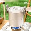 Походный котелок для приготовления пищи на открытом воздухе походный антипригарный подвесной суп костер посуда для барбекю