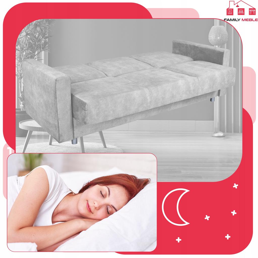 Sofa Sofa Alicja Sofa Bed Bonell Bed Family Furniture Beige