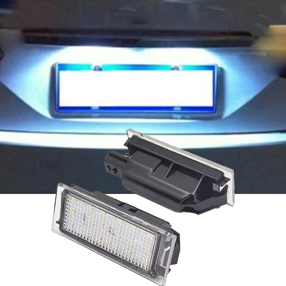 Для Renault Clio 3 2005-2014 Clio 4 2012-2019 Clio Grand Tour 2013-2019 Автомобильная светодиодная подсветка номерного знака Canbus без ошибок 2 шт.