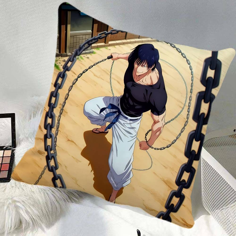 Anime KKaisen Pillow Case Square Pillow Bedroom Sofa Leisure Comfort Cushion Car Home Decoration