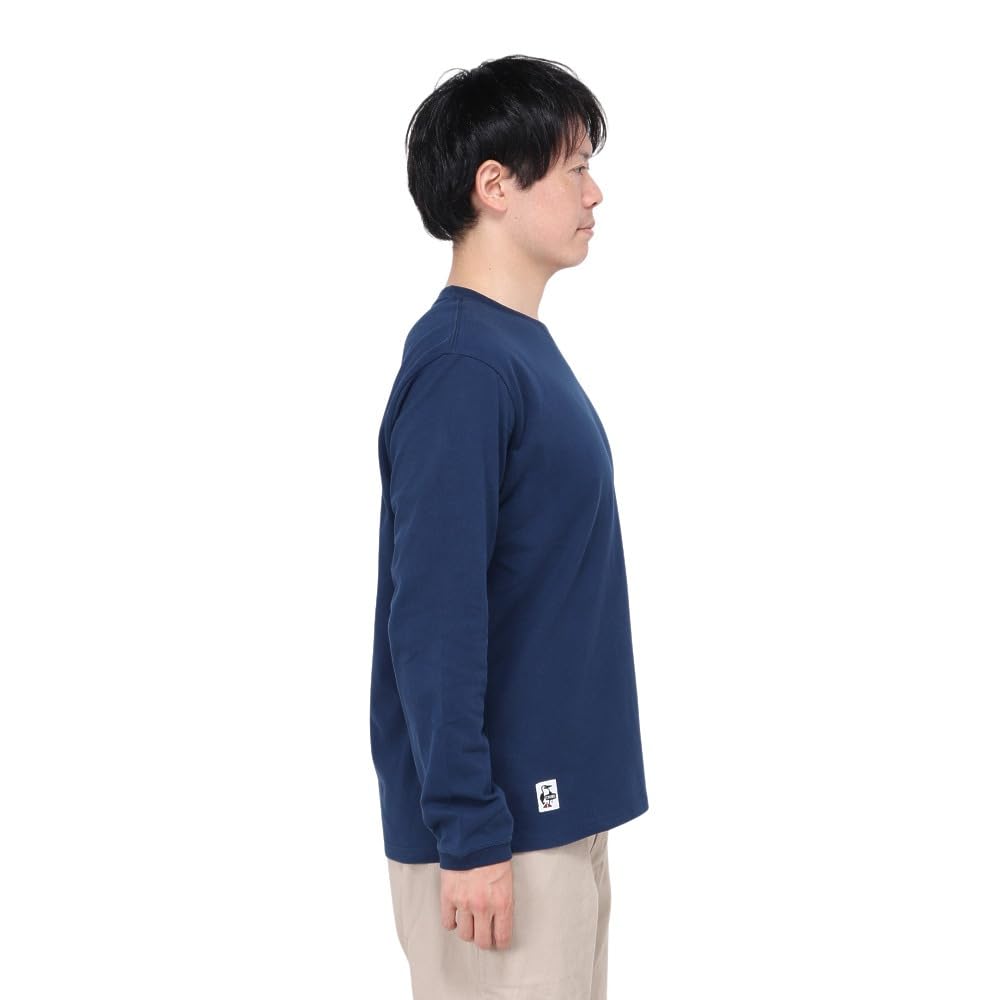Ретро Yatai de Brushed T Navy [Chums] Otsukare! L/S Мужской