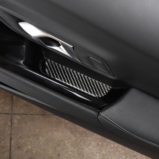 Real Carbon Fiber Window Lift Groove Cover Trim For Toyota Supra A90 19-22