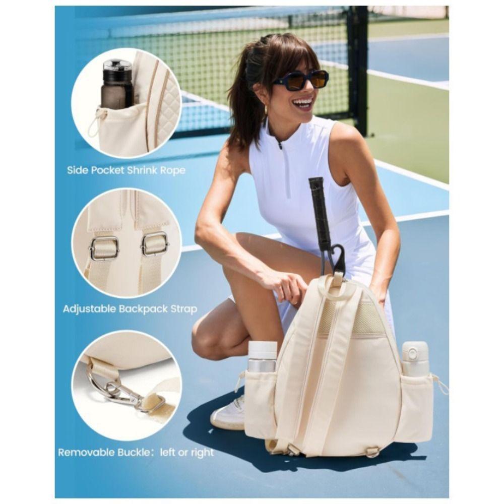 Polyester Tennis Crossbody Bag Zipper Closure Badminton Racquet Bag Tennis Bag Outdoor Sports