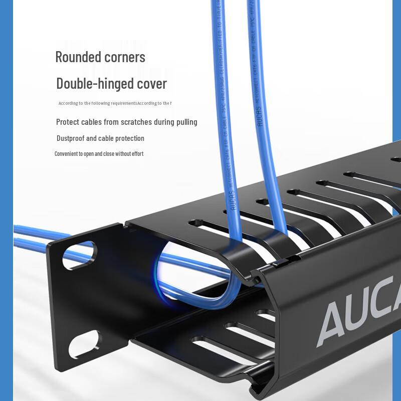 Aocas 19-inch 24-Port Cable Management Panel