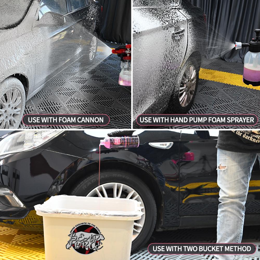 Шампунь и воск для автомойки Cherry Snow Foam подходит для использования с пенными насадками Karcher Bosch Snow Foam Lance/пенными пушками или мойками с ведром