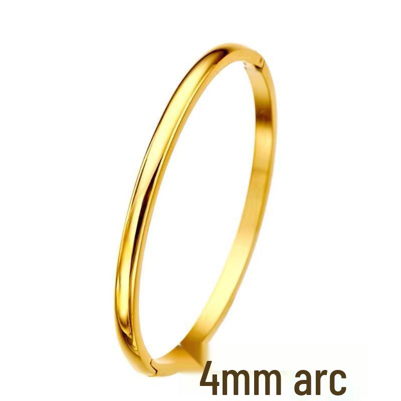 Женский роскошный браслет из нержавеющей стали: Гальванизированный титан, Полная бриллиантовая инкрустация, Европейско-американский стиль