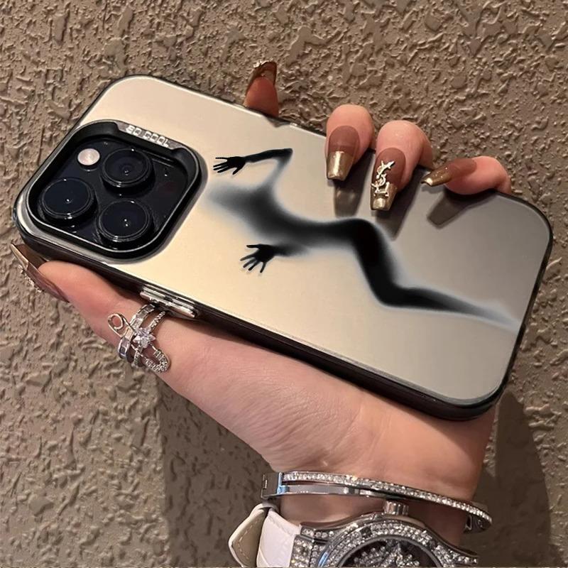 Сексуальный чехол в стиле Фантом для iPhone 16 15 14 13 12 11 Pro Max XS X XR 8 7 Plus Покрытие Матовый Ударопрочный Задняя крышка