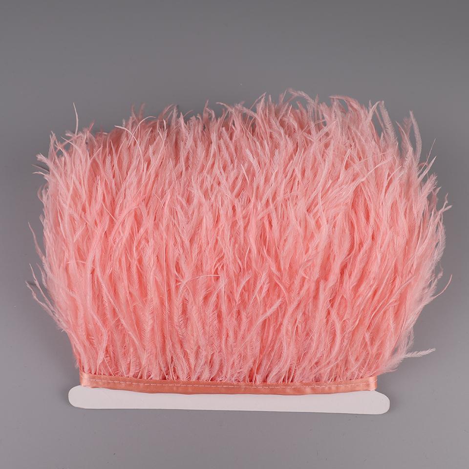 2М Страусиные перья на ленте для рукоделия шитья в платье декоративные перья на тесьме бахрома для одежды