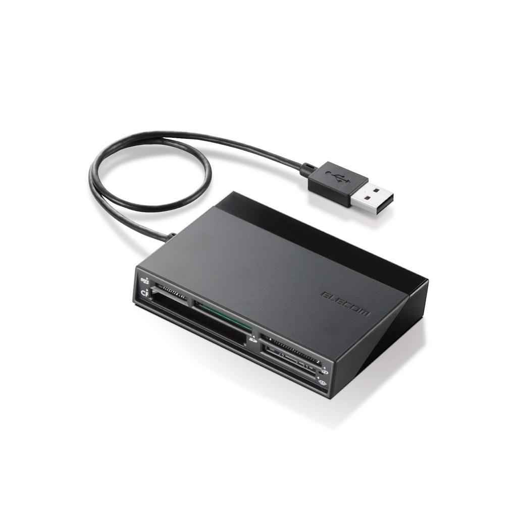 ELECOM Memory with USB Hub Black Reader/Writer SD+MS+CF+XD MR-C24BK
