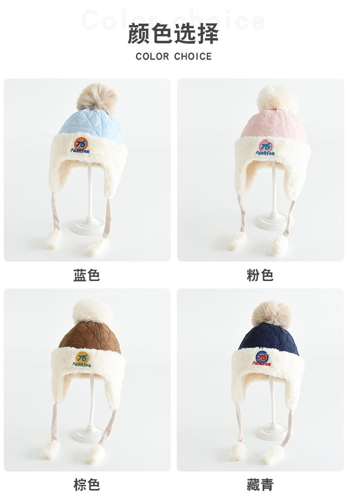 Men's and women's velvet Lei Feng hats, thick and cold resistant warm hats, winter ear protection children's hats