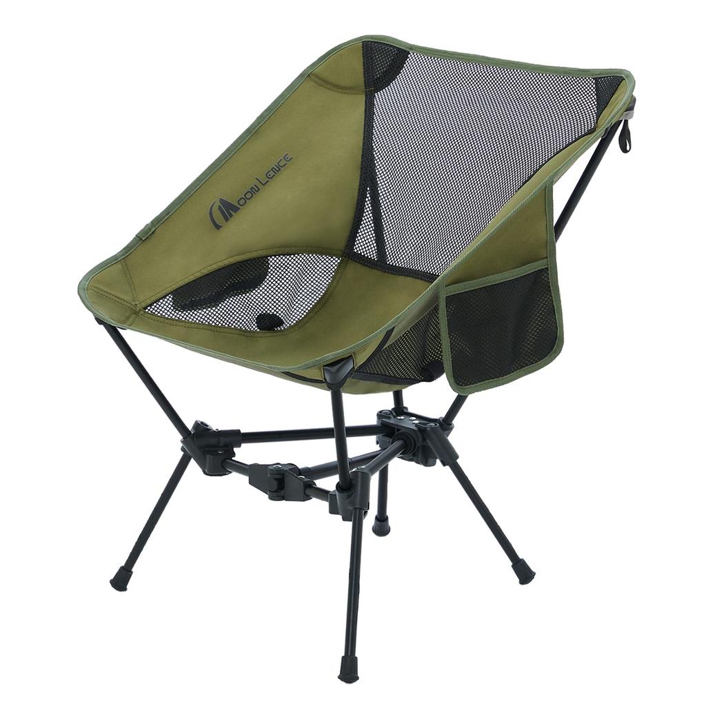 MOON LENCE Outdoor Camping Folding Triangular More Easier To Store and Load Capacity Green Chair, Chair, Chair, Design, Stable, Install, Compact,