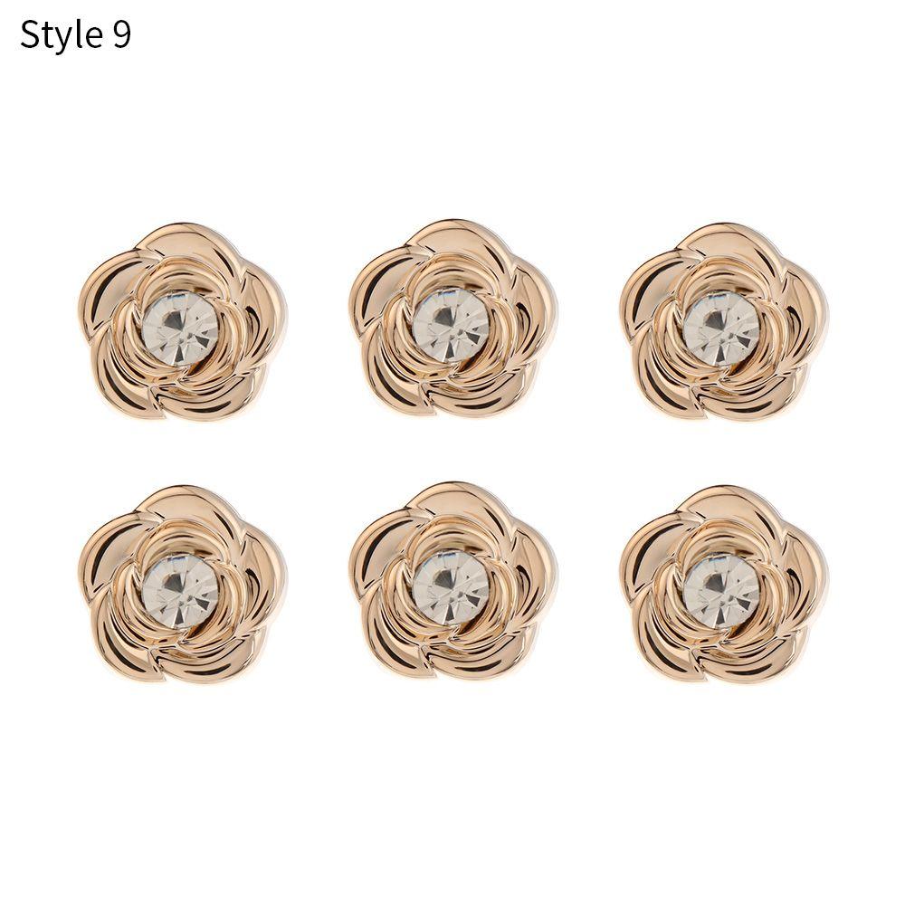 6PCS Clothing Crafts Decorative DIY Anti-exhaust Adjustable Coat Button Seamless buttons Detachable