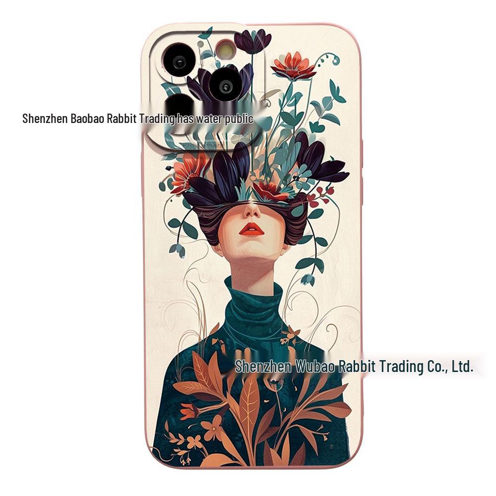 iPhone 17 Pro Max Case - Masked Girl Eyes Design