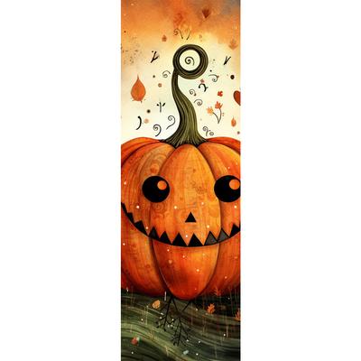 5D DIY Полная круглая дрель Алмазная картина Тыква Домашний декор Искусство Ремесло 30x90см