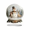 Acrylic Xmas Tabletop Decoration 2D Flat Santa Claus Statue Ornaments  Party Supplies
