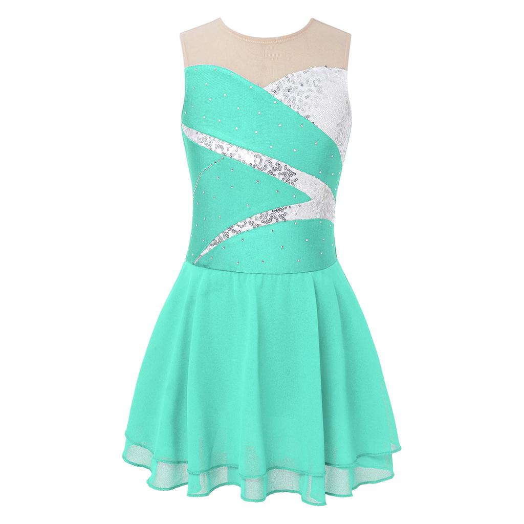 Платье для фигурного катания для детей, одежда для соревнований по фигурному катанию, танцевальные платья для девочек