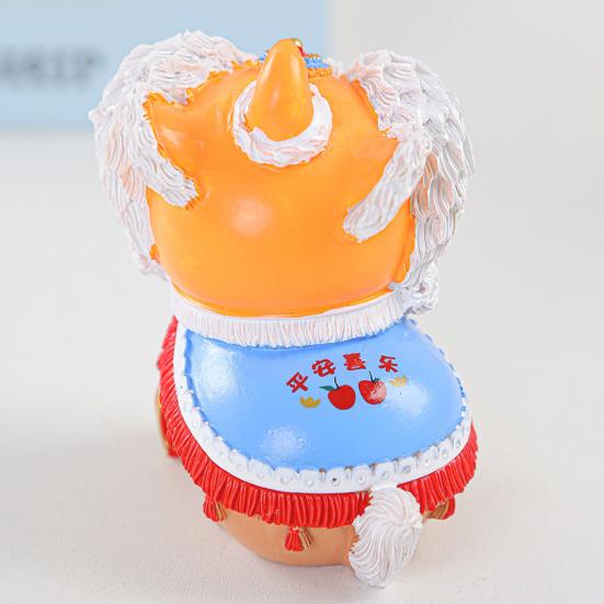 Фигурка льва в китайском стиле, мультяшный лев-хранитель, статуэтка из смолы, украшение для дома и офиса, фэн-шуй, орнамент, праздничный подарок на новоселье